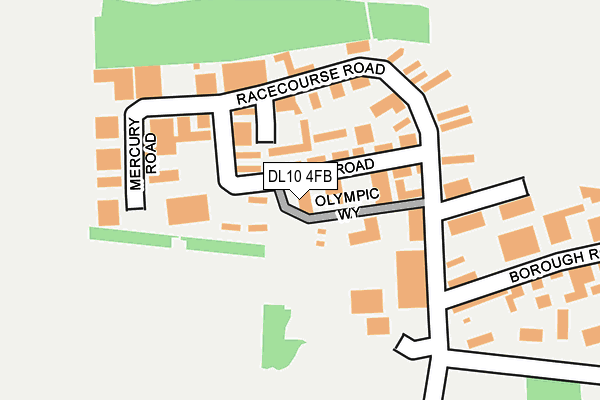 DL10 4FB map - OS OpenMap – Local (Ordnance Survey)
