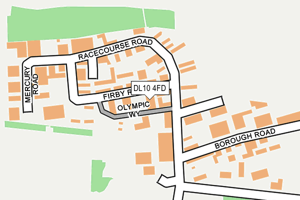 DL10 4FD map - OS OpenMap – Local (Ordnance Survey)
