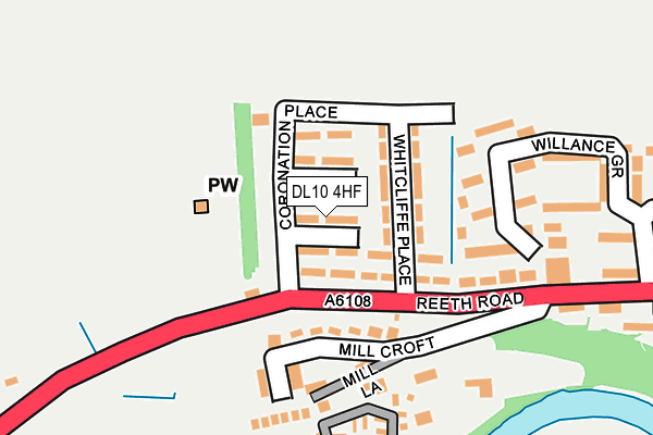 DL10 4HF map - OS OpenMap – Local (Ordnance Survey)
