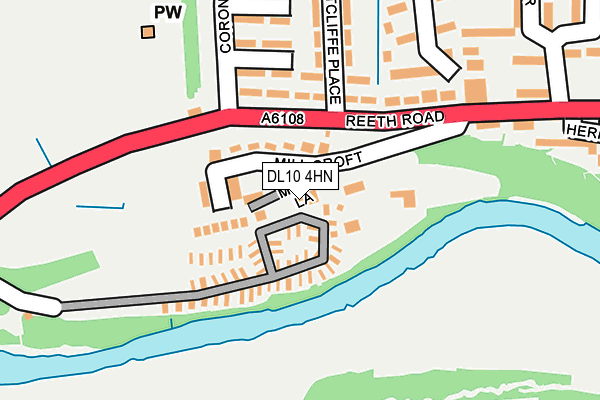 DL10 4HN map - OS OpenMap – Local (Ordnance Survey)