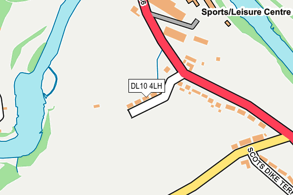 DL10 4LH map - OS OpenMap – Local (Ordnance Survey)