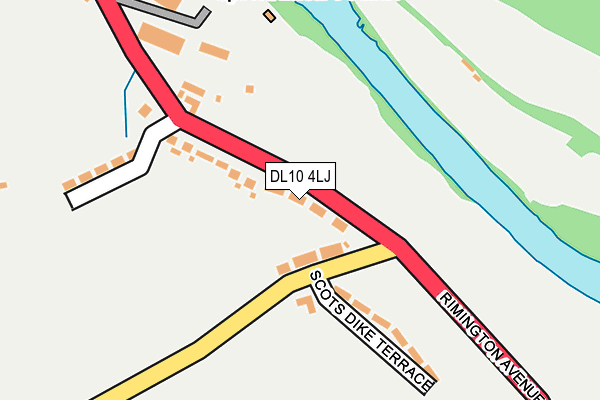 DL10 4LJ map - OS OpenMap – Local (Ordnance Survey)