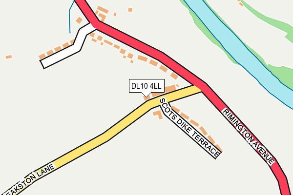 DL10 4LL map - OS OpenMap – Local (Ordnance Survey)