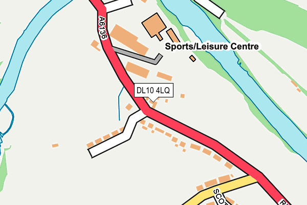 DL10 4LQ map - OS OpenMap – Local (Ordnance Survey)