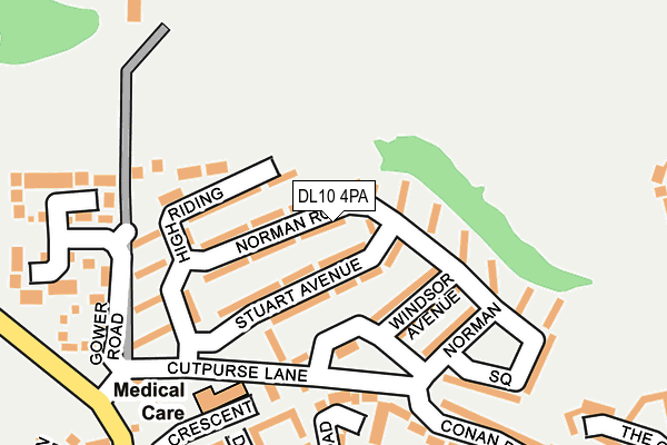 DL10 4PA map - OS OpenMap – Local (Ordnance Survey)