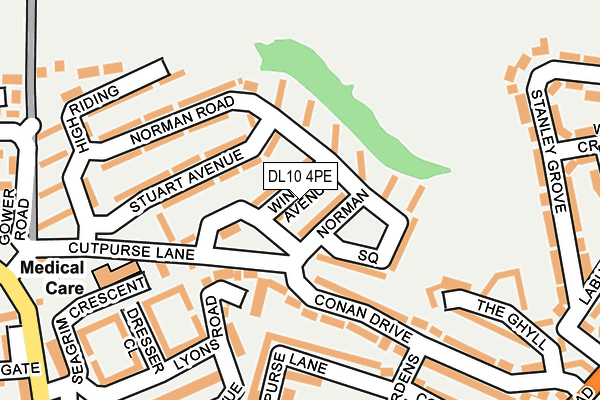 DL10 4PE map - OS OpenMap – Local (Ordnance Survey)
