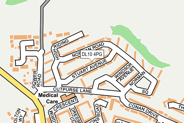 DL10 4PG map - OS OpenMap – Local (Ordnance Survey)