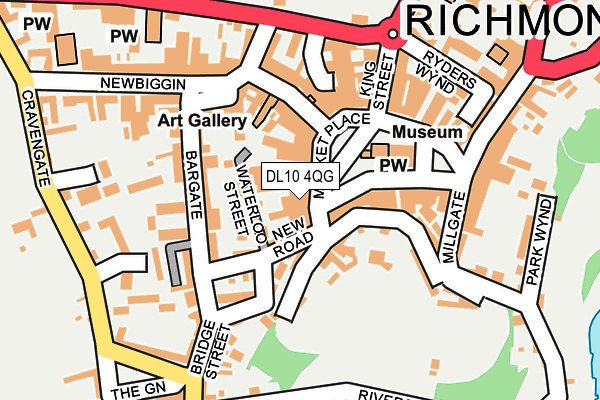 DL10 4QG map - OS OpenMap – Local (Ordnance Survey)