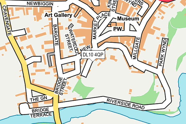 DL10 4QP map - OS OpenMap – Local (Ordnance Survey)