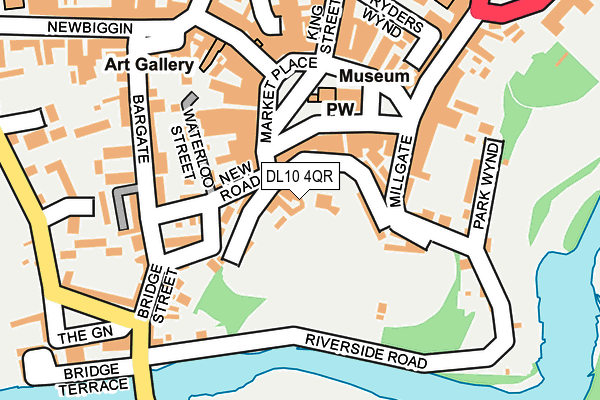 DL10 4QR map - OS OpenMap – Local (Ordnance Survey)
