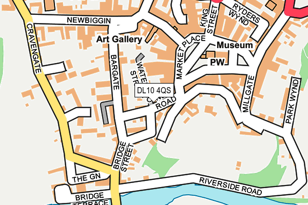 DL10 4QS map - OS OpenMap – Local (Ordnance Survey)