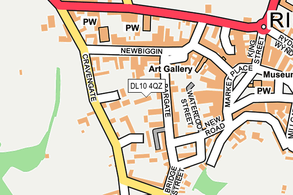 DL10 4QZ map - OS OpenMap – Local (Ordnance Survey)