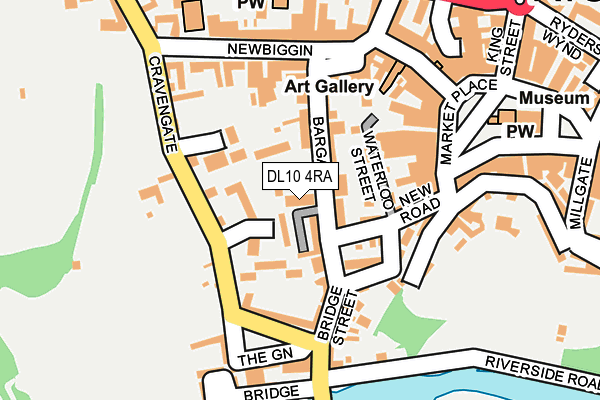 DL10 4RA map - OS OpenMap – Local (Ordnance Survey)