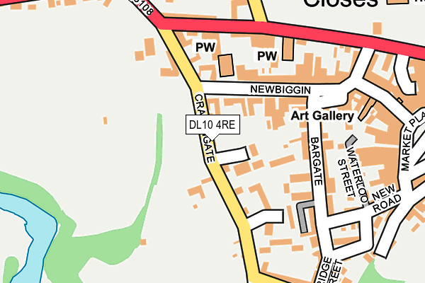 DL10 4RE map - OS OpenMap – Local (Ordnance Survey)