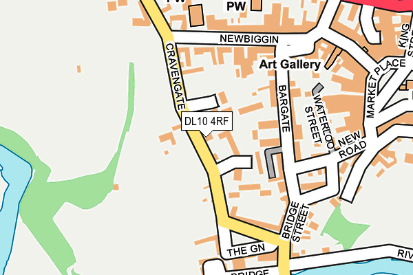 DL10 4RF map - OS OpenMap – Local (Ordnance Survey)