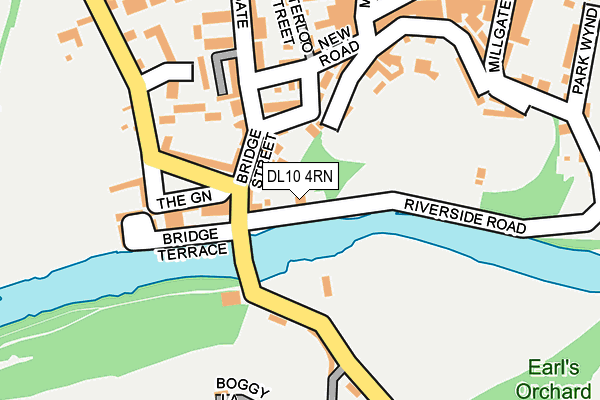 DL10 4RN map - OS OpenMap – Local (Ordnance Survey)