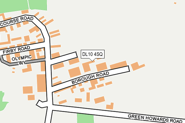 DL10 4SQ map - OS OpenMap – Local (Ordnance Survey)