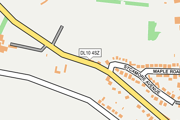 DL10 4SZ map - OS OpenMap – Local (Ordnance Survey)