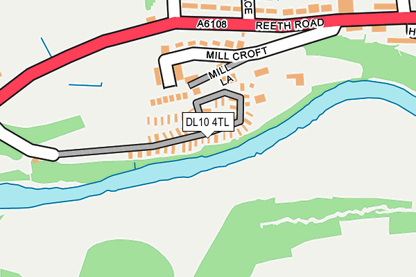 DL10 4TL map - OS OpenMap – Local (Ordnance Survey)