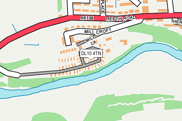 DL10 4TN map - OS OpenMap – Local (Ordnance Survey)