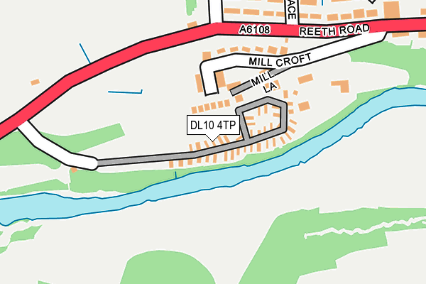 DL10 4TP map - OS OpenMap – Local (Ordnance Survey)