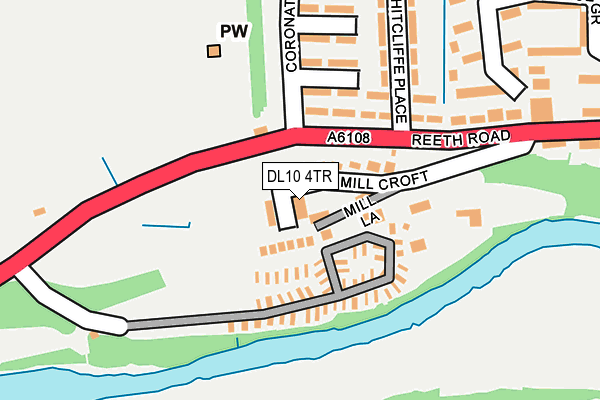 DL10 4TR map - OS OpenMap – Local (Ordnance Survey)
