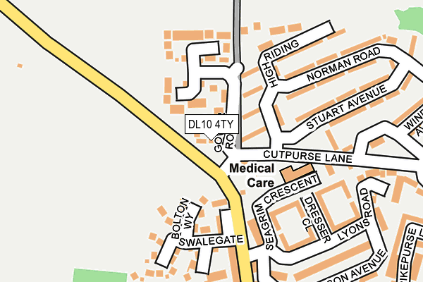 DL10 4TY map - OS OpenMap – Local (Ordnance Survey)