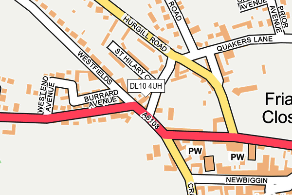 DL10 4UH map - OS OpenMap – Local (Ordnance Survey)