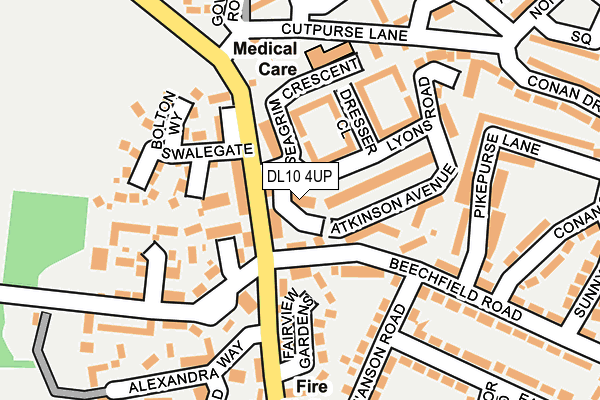 DL10 4UP map - OS OpenMap – Local (Ordnance Survey)