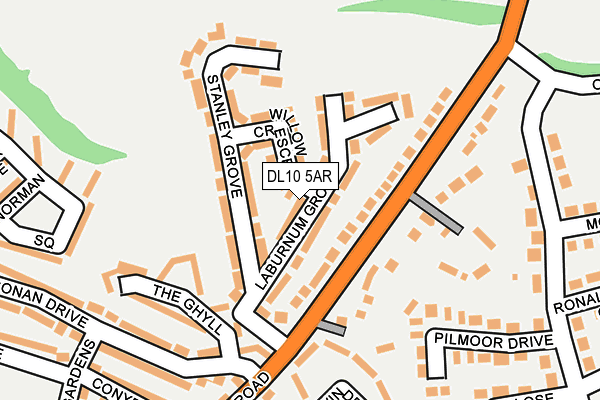 DL10 5AR map - OS OpenMap – Local (Ordnance Survey)