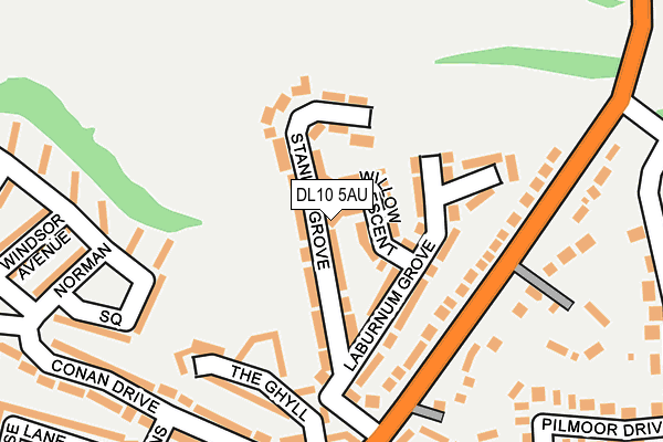 DL10 5AU map - OS OpenMap – Local (Ordnance Survey)