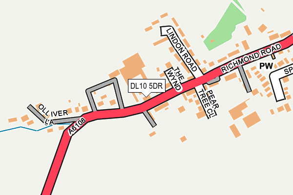 DL10 5DR map - OS OpenMap – Local (Ordnance Survey)