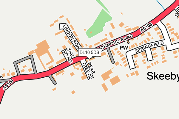 DL10 5DS map - OS OpenMap – Local (Ordnance Survey)