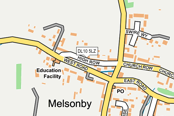 DL10 5LZ map - OS OpenMap – Local (Ordnance Survey)