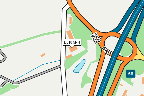 DL10 5NH map - OS OpenMap – Local (Ordnance Survey)