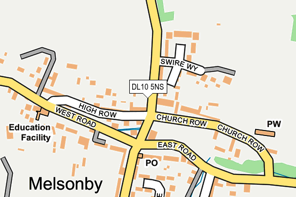 DL10 5NS map - OS OpenMap – Local (Ordnance Survey)