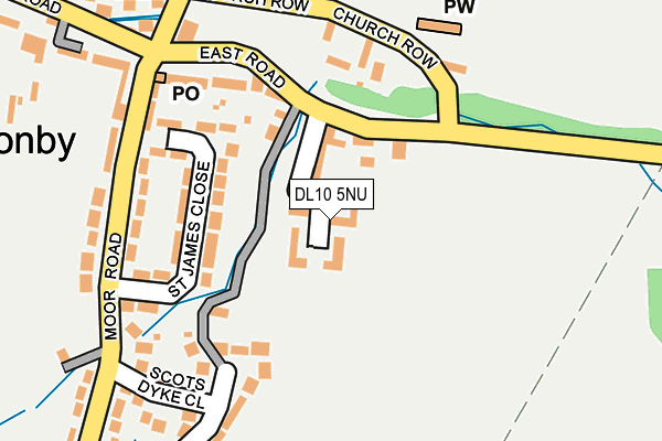 DL10 5NU map - OS OpenMap – Local (Ordnance Survey)