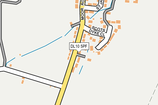 DL10 5PF map - OS OpenMap – Local (Ordnance Survey)
