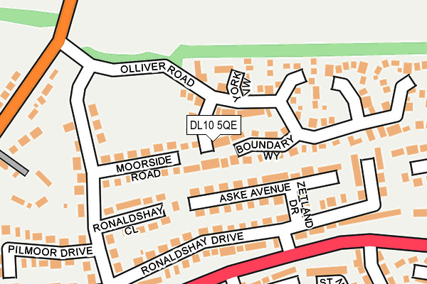 DL10 5QE map - OS OpenMap – Local (Ordnance Survey)