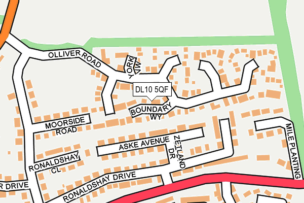 DL10 5QF map - OS OpenMap – Local (Ordnance Survey)