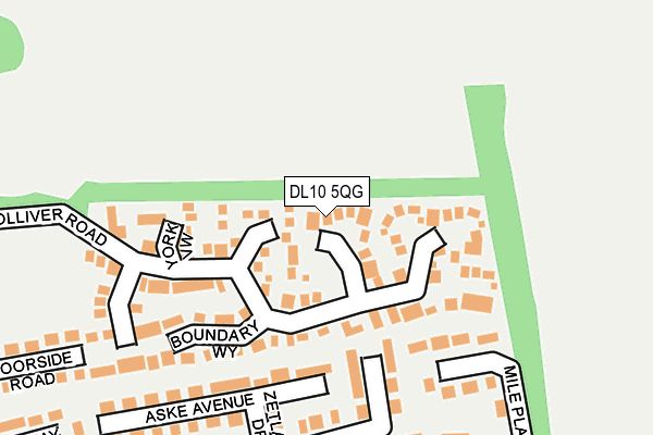 DL10 5QG map - OS OpenMap – Local (Ordnance Survey)