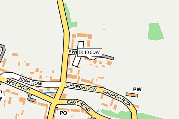 DL10 5QW map - OS OpenMap – Local (Ordnance Survey)
