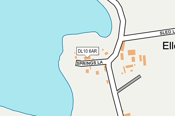 DL10 6AR map - OS OpenMap – Local (Ordnance Survey)