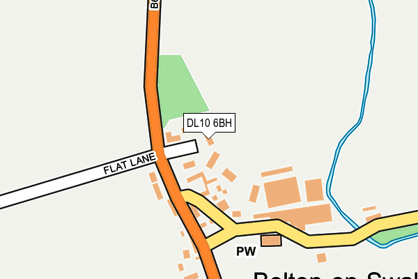 DL10 6BH map - OS OpenMap – Local (Ordnance Survey)