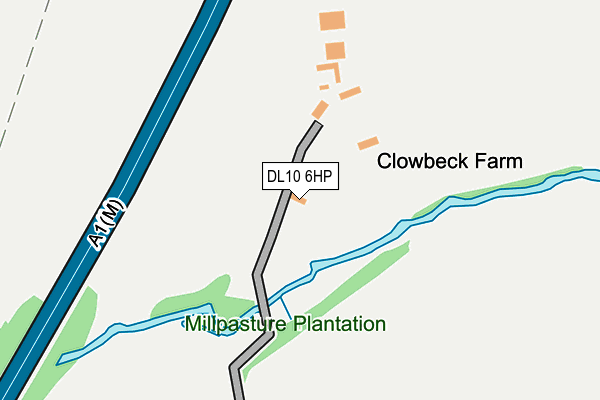 DL10 6HP map - OS OpenMap – Local (Ordnance Survey)