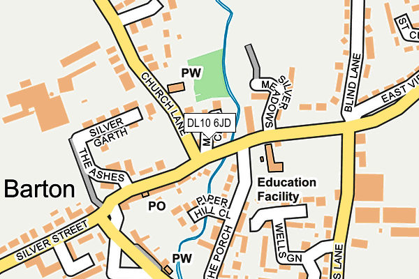 DL10 6JD map - OS OpenMap – Local (Ordnance Survey)