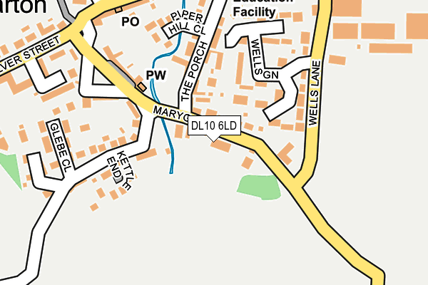 DL10 6LD map - OS OpenMap – Local (Ordnance Survey)