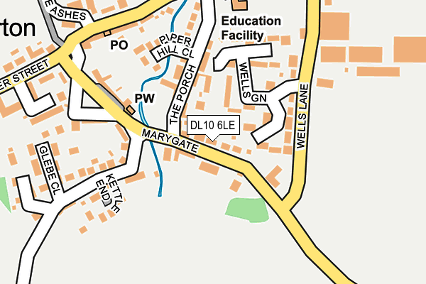DL10 6LE map - OS OpenMap – Local (Ordnance Survey)