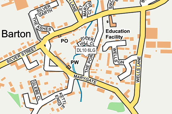 DL10 6LG map - OS OpenMap – Local (Ordnance Survey)