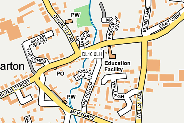 DL10 6LH map - OS OpenMap – Local (Ordnance Survey)